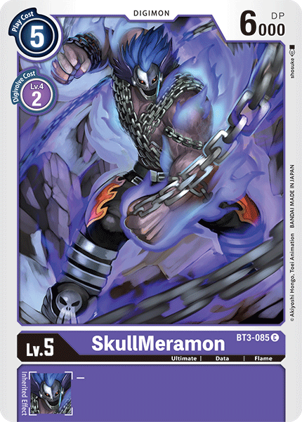 (BT3-085) Digimon TCG Release Special Booster v1.5 Single: SkullMeramon (BT3-085)  Common
