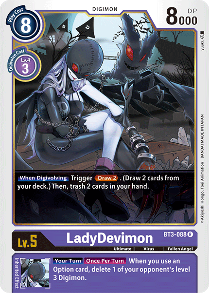(BT3-088) Digimon TCG Release Special Booster v1.5 Single: LadyDevimon (BT3-088)  Rare