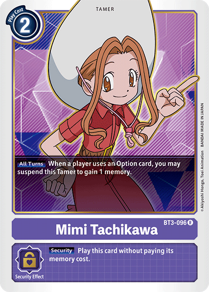 (BT3-096) Digimon TCG Release Special Booster v1.5 Single: Mimi Tachikawa (BT3-096)  Rare