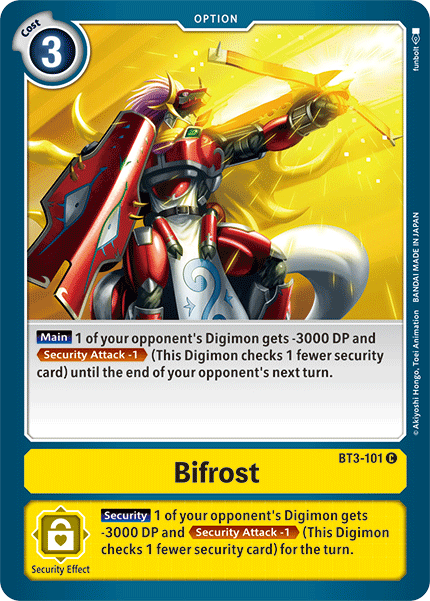 (BT3-101) Digimon TCG Release Special Booster v1.5 Single: Bifrost (BT3-101)  Common