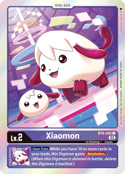 (BT4-006) Digimon TCG Resurgence Booster Single: Xiaomon (BT4-006)  Uncommon