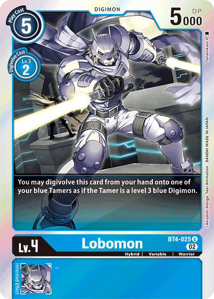 (BT4-025) Digimon TCG Resurgence Booster Single: Lobomon (BT4-025)  Uncommon