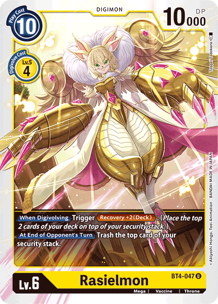 (047) Digimon TCG Great Legend Single: Rasielmon (BT4-047)  Uncommon