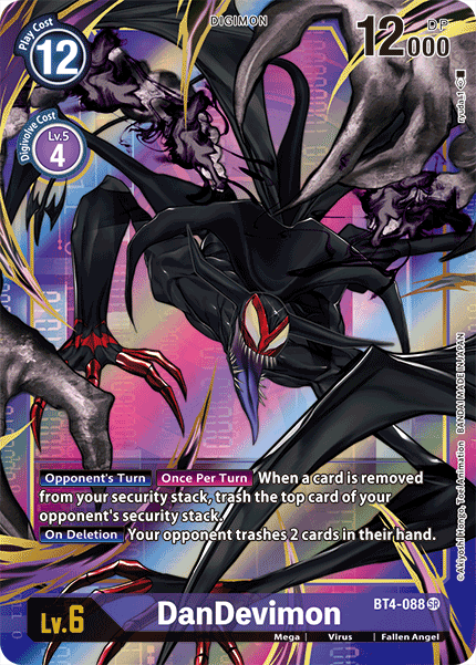 (088) Digimon TCG Great Legend Single: DanDevimon (BT4-088) (V.2)  Alternative Art