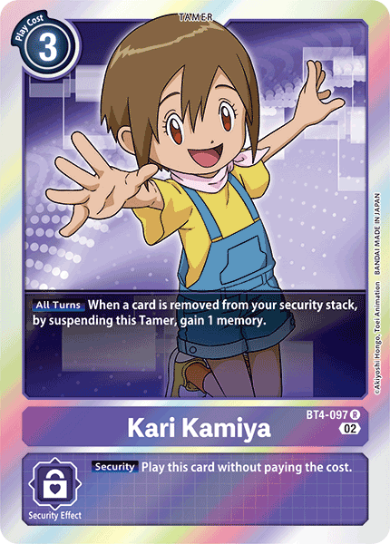 (BT4-097) Digimon TCG Resurgence Booster Single: Kari Kamiya (BT4-097)  Rare