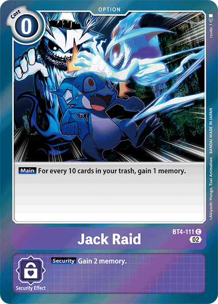 (BT4-111) Digimon TCG Resurgence Booster Single: Jack Raid (BT4-111)  Common