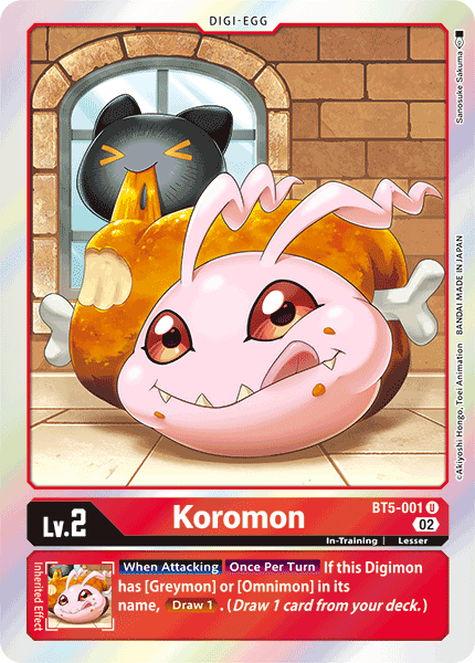 (BT5-001) Digimon TCG Resurgence Booster Single: Koromon (BT5-001)  Uncommon