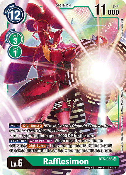 (056) Digimon TCG Battle Of Omni Single: Rafflesimon (BT5-056)  Super Rare