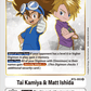 (093) Digimon TCG Battle Of Omni Single: Tai Kamiya & Matt Ishida (BT5-093)  Rare