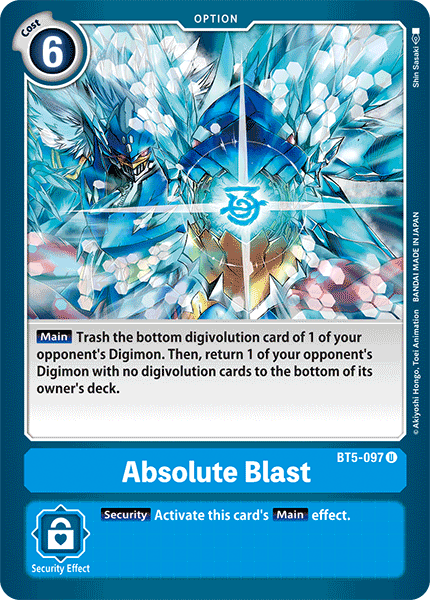 (097) Digimon TCG Battle Of Omni Single: Absolute Blast (BT5-097)  Uncommon