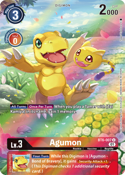 (007) Digimon TCG Double Diamond Single: Agumon (BT6-007) (V.2)  Alternative Art