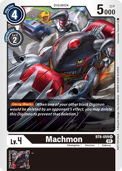(059) Digimon TCG Double Diamond Single: Machmon (BT6-059)  Rare