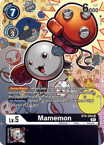 (064) Digimon TCG Double Diamond Single: Mamemon (BT6-064) (V.2)  Alternative Art