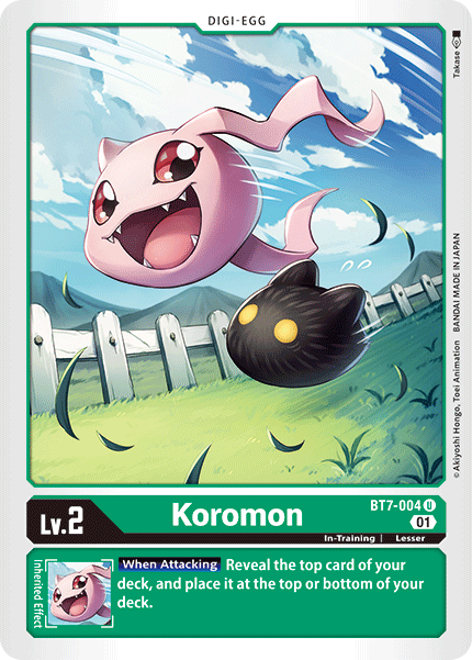 (004) Digimon TCG Next Adventure Single: Koromon (BT7-004)  Uncommon