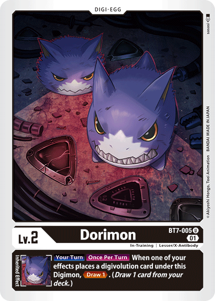 (005) Digimon TCG Next Adventure Single: Dorimon (BT7-005)  Uncommon