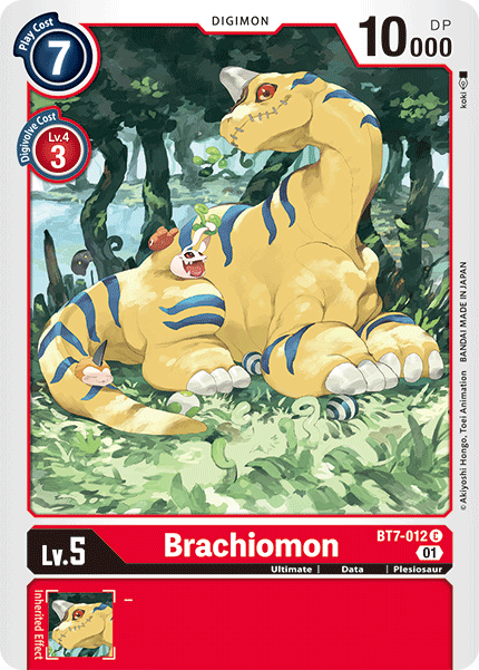 (012) Digimon TCG Next Adventure Single: Brachiomon (BT7-012)  Common