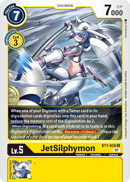 (038) Digimon TCG Next Adventure Single: JetSilphymon (BT7-038)  Uncommon