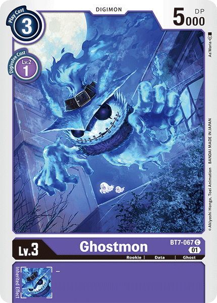 (067) Digimon TCG Next Adventure Single: Ghostmon (BT7-067)  Common
