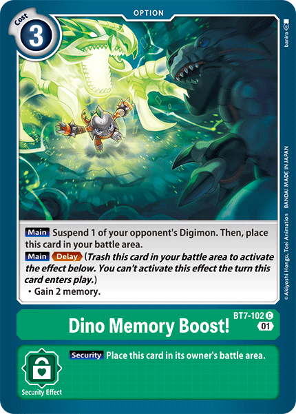(102) Digimon TCG Next Adventure Single: Dino Memory Boost! (BT7-102)  Common