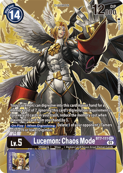 (111) Digimon TCG Next Adventure Single: Lucemon: Chaos Mode (BT7-111) (V.2)  Alternative Art