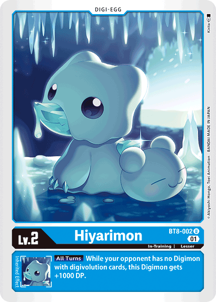 (002) Digimon TCG New Awakening Single: Hiyarimon (BT8-002)  Uncommon
