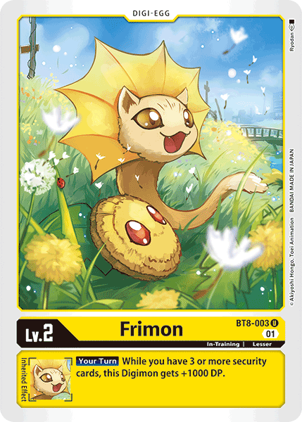 (003) Digimon TCG New Awakening Single: Frimon (BT8-003)  Uncommon