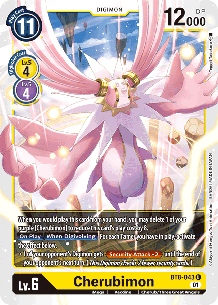 (043) Digimon TCG New Awakening Single: Cherubimon (BT8-043)  Uncommon