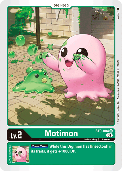 (004) Digimon TCG X Record Single: Motimon (BT9-004)  Uncommon
