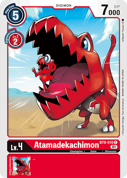 (010) Digimon TCG X Record Single: Atamadekachimon (BT9-010)  Common