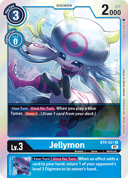 (021) Digimon TCG X Record Single: Jellymon (BT9-021) (V.1)  Rare
