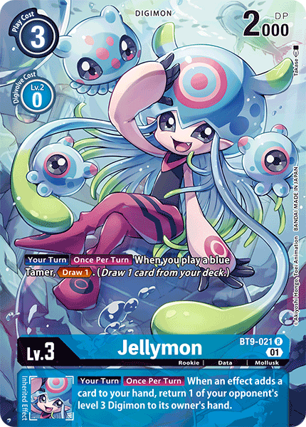 (021) Digimon TCG X Record Single: Jellymon (BT9-021) (V.2)  Alternative Art