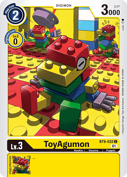 (032) Digimon TCG X Record Single: ToyAgumon (BT9-032)  Common