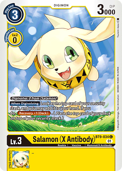 (034) Digimon TCG X Record Single: Salamon (X Antibody) (BT9-034)  Common