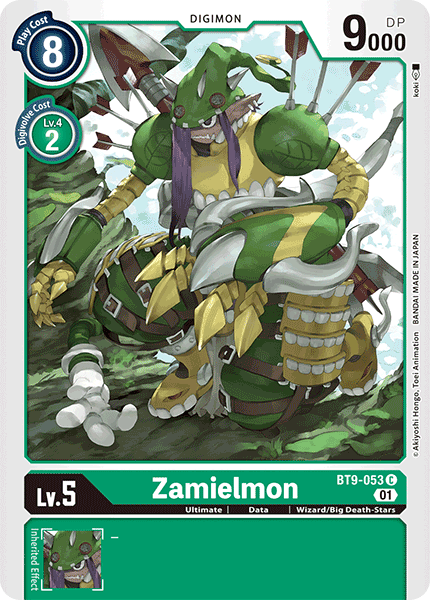 (053) Digimon TCG X Record Single: Zamielmon (BT9-053)  Common