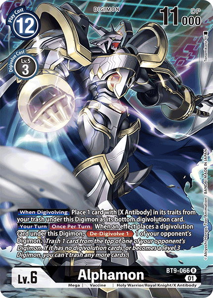 (066) Digimon TCG X Record Single: Alphamon (BT9-066) (V.2)  Alternative Art