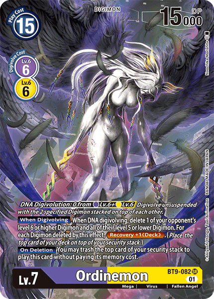 (082) Digimon TCG X Record Single: Ordinemon (BT9-082) (V.2)  Alternative Art