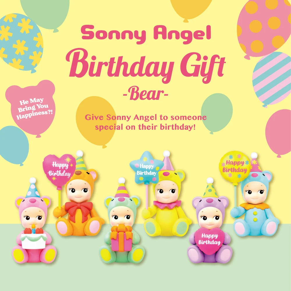 Sonny Angel Birthday Bear Collectible Mini Figure Blind Box