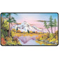Magic the Gathering: Bob Ross Mighty Mountain Lake Black Stitched Playmat