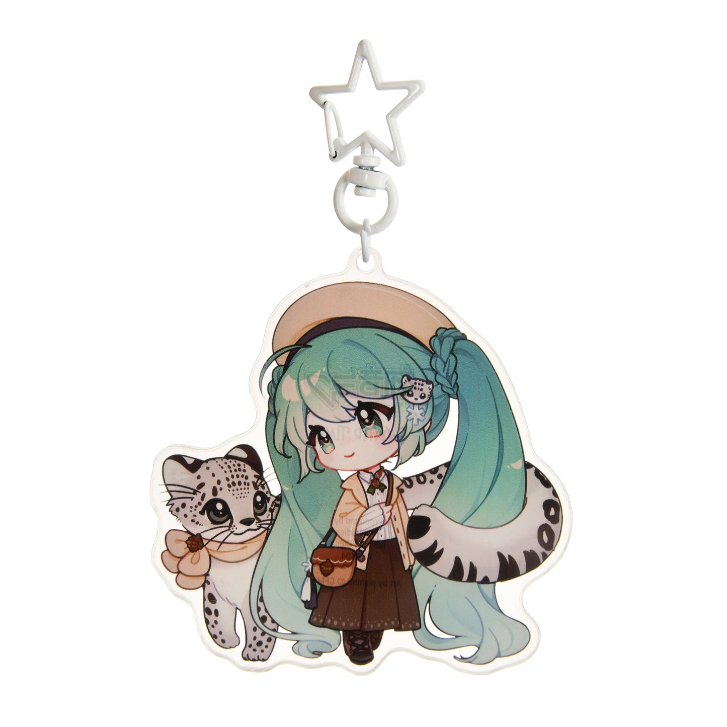 Hatsune Miku Acrylic Keychain Kawaii Winter Time