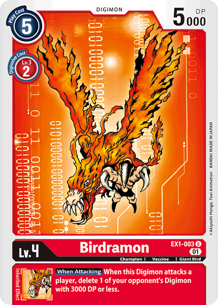 (003) Digimon TCG Classic Collection Single: Birdramon (EX1-003)  Uncommon