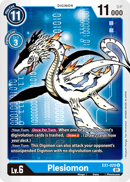 (020) Digimon TCG Classic Collection Single: Plesiomon (EX1-020)  Uncommon