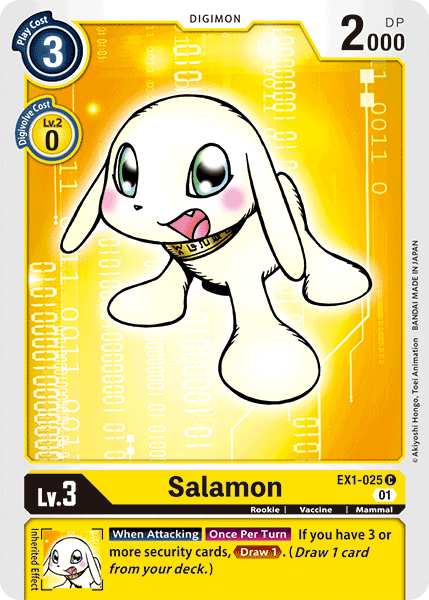 (025) Digimon TCG Classic Collection Single: Salamon (EX1-025)  Common