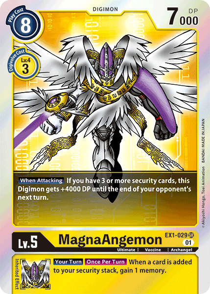 (029) Digimon TCG Classic Collection Single: MagnaAngemon (EX1-029) (V.1)  Super Rare