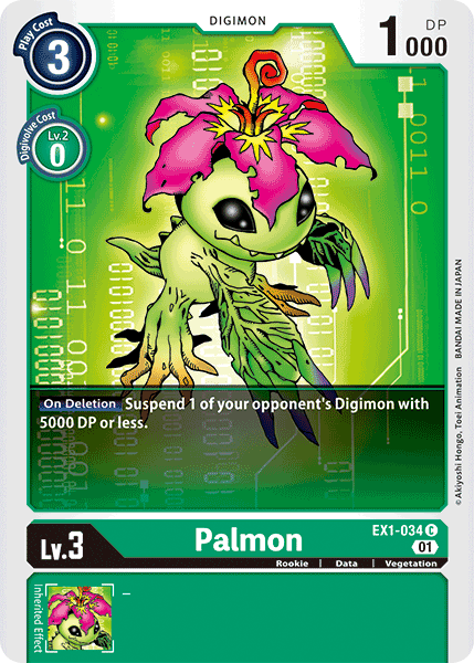 (034) Digimon TCG Classic Collection Single: Palmon (EX1-034) (V.1)  Common