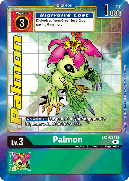 (034) Digimon TCG Classic Collection Single: Palmon (EX1-034) (V.2)  Alternative Art