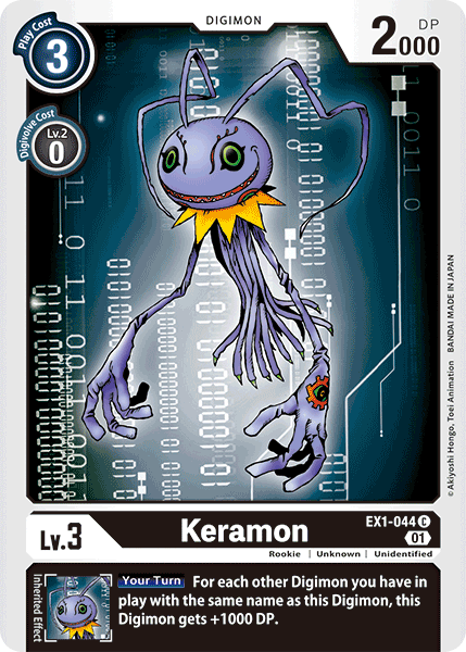 (044) Digimon TCG Classic Collection Single: Keramon (EX1-044)  Common