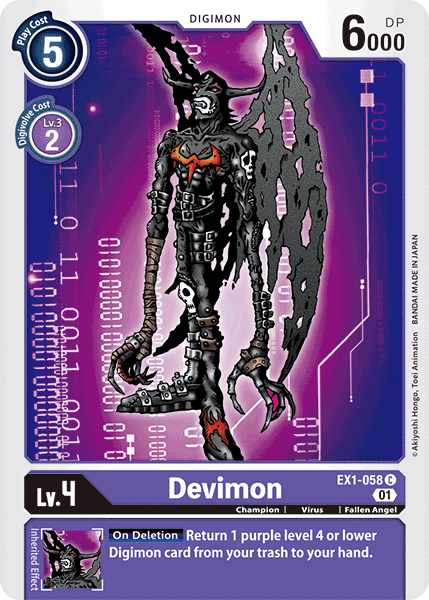 (058) Digimon TCG Classic Collection Single: Devimon (EX1-058)  Common