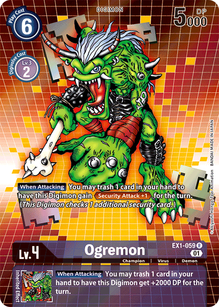 (059) Digimon TCG Classic Collection Single: Ogremon (EX1-059) (V.2)  Alternative Art