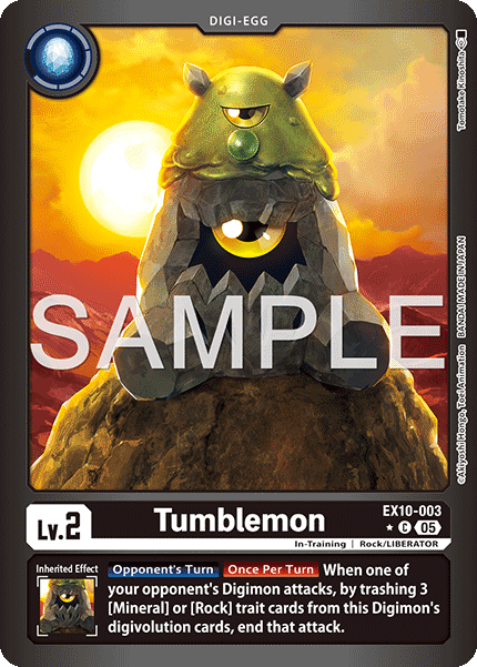 (003) Digimon TCG Sinister Order Single: Tumblemon (EX10-003) (V.2)  Alternative Art