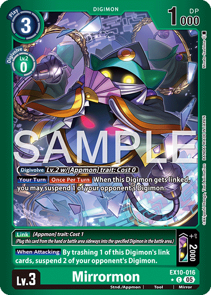 (016) Digimon TCG Sinister Order Single: Mirrormon (EX10-016) (V.2)  Alternative Art